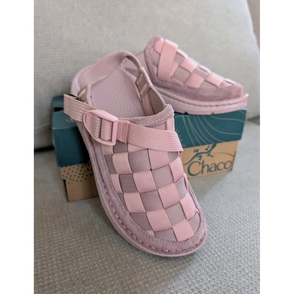 NEW Chaco Women Canyon Woven Clogs - Light Pink Rose Quartz Sustainable Eco Sz 5 - Picture 6 of 10